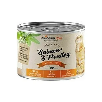 Krmivo pro kočku Chicopee Cat konz. Jelly Pot Salmon&Poultry 195g