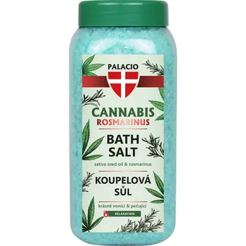 Koupelová sůl PALACIO Cannabis Rosmarinus koupelová sůl, 900 g
