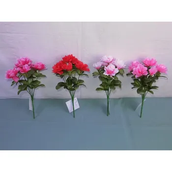 umělá květina Květina AZALKA JARO 6 květů 30cm