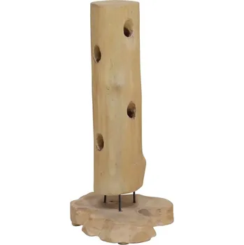 Stojan na víno Stojan na víno na 8 lahví 40 x 30 x 80 cm masivní teakové dřevo