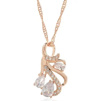 Náhrdelník Luxusní náhrdelník s kameny pozlacený 14K zlatem KI794 Barva (Varianta): H1066