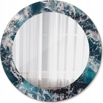 Zrcadlo Zrcadlo závěsné se skleněným rámem Bouřlivé moře 60