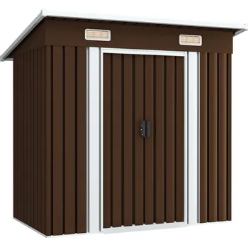 Zahradní domek Zahradní domek šedý kovový