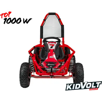 Dětské elektrovozidlo KidVolt PREMIUM Dětská buggy MONSTER MUD 35km/hod 1000W - červená