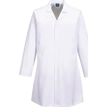montérky PORTWEST Plášť 2210 Food Industry No Pocket POR-2210WHRS S Bílá