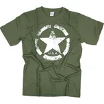 Tričko Fostex US Army Star - olivové, XXL