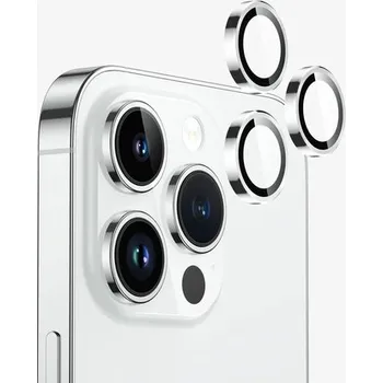 Unicorno ochranné sklo fotoparátu s aplikátorem iPhone 15 PRO, 15 PRO MAX silver