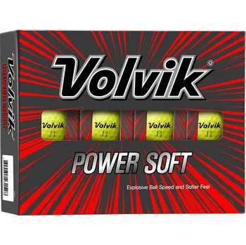 Golfový míček Volvik Power Soft golfové míčky, žluté