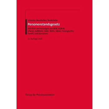 Personenstandsgesetz - Schmitz, Heribert [DE] (2025, Brožovaná, Standesamtswesen, Vlg)
