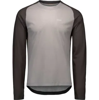 Cyklistické oblečení POC Cyklistický dres s dlouhým rukávem letní - MOTION AIR L/S - šedá 2XL