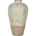 Keramická váza se zelenými květy Carlijn L – 24x38 cm