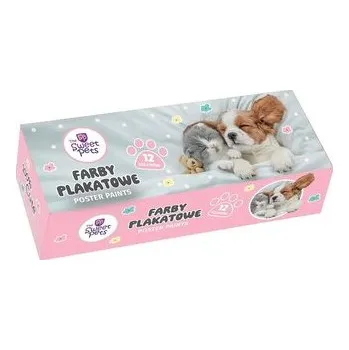 Dětské zboží Farby plakatowe The Sweet Pets 20ml 12 kolorów