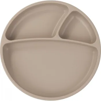 dětský talíř Minikoioi Talíř dělený silikonový s přísavkou