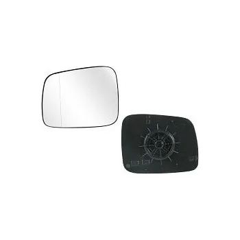 Auto zrcátko Sklo levého zpětného zrcátka VOLKSWAGEN TRANSPORTER (T4) | 1990-2003 | nevyhřívané | chromové | asférické | TAIWAN |