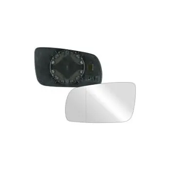Auto zrcátko Sklo levého zpětného zrcátka ŠKODA FABIA I | 2000-2007 | nevyhřívané | chromové | asférické | VIEW MAX |