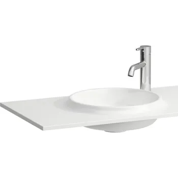 Umyvadlo Lani - umyvadlo do nábytku slim 78x44,5 cm, Marbond bílá mat H8140747571141