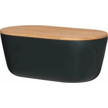 chlebník Box na pečivo rPET s bambusovým víkem