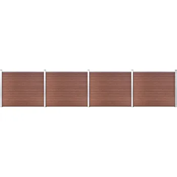 Plot OMAXI Set plotového dílce WPC 699 x 146 cm hnědý 367018