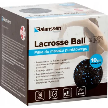 Masážní míček MASÁŽNÍ MÍČEK NA ROLOVÁNÍ 10 cm LACROSSE EPP BALANSSEN