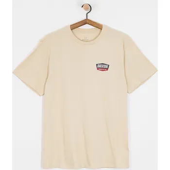 Pánské tričko Brixton Regal Stt (cream/navy) M, béžová