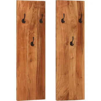 Věšák Nástěnné věšáky 2 ks 36 x 3 x 110 cm masivní recyklované dřevo