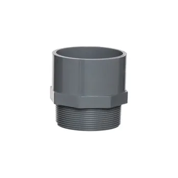 PVC tvarovka - přechodka, vnější závit, 32mm x 1"