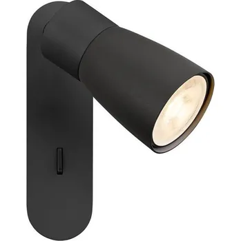 SLV - BIG WHITE PURI 2.0 Dome nástěnné a stropní svítidlo, vypínač, obdélníkový, 1x max. 6W GU10, černý - BIG WHITE (SLV) LA 1008304