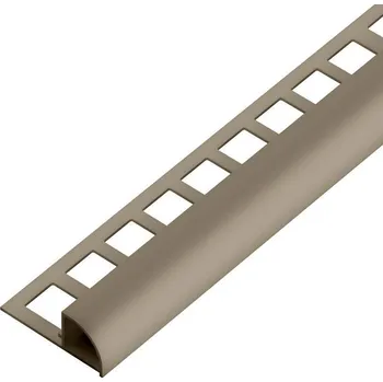 soklová lišta NOVÁK Ukončovací lišta 8x8 PVC šedobéžová obloučková, 2,5m AAPU 805/V