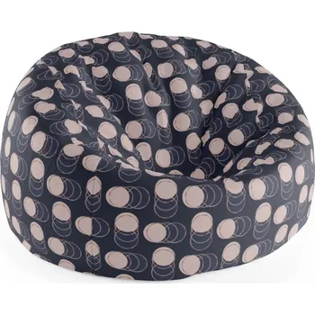 Sedací pytel Sablio Sedací vak Cocoon Kruhy a puntíky - 115 x 75 cm x 45 cm - Sablio