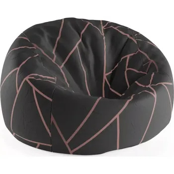 Sedací pytel Sablio Sedací vak Cocoon Růžové obrazce - 115 x 75 cm x 45 cm - Sablio