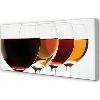 Obraz Moderní obraz na plátně Skleničky vína 100x50