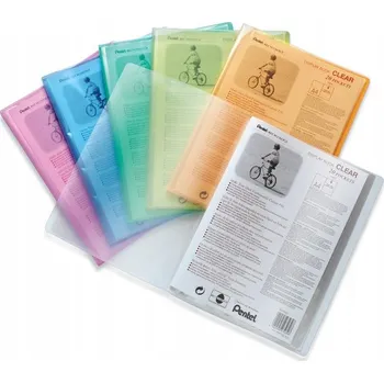 Pořadač A4 Pentel, barevné album, prezentační alba A4, obal na dokumenty