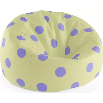 Sedací pytel Sablio Sedací vak Cocoon Fialové tečky - 115 x 75 cm x 45 cm - Sablio