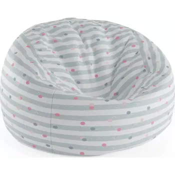 Sedací pytel Sablio Sedací vak Cocoon Tečky a pruhy - 115 x 75 cm x 45 cm - Sablio