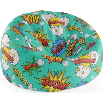 Sedací pytel Sablio Sedací vak Cocoon Komiks - 115 x 75 cm x 45 cm - Sablio