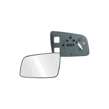 Auto zrcátko Sklo levého zpětného zrcátka OPEL ASTRA G | 1998-2009 | nevyhřívané | chromové | asférické | TAIWAN |