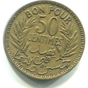 TUNIS. 50 centimes 1933.
