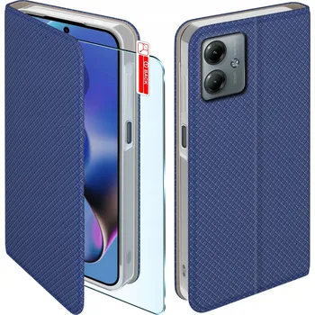 Pouzdro na mobilní telefon Flipové pouzdro KrainaGSM pro Motorola Moto G54 modré