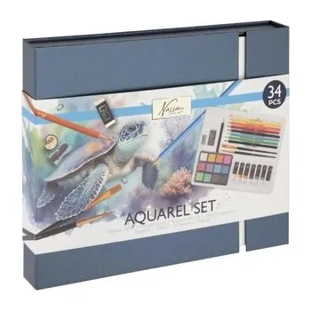 Kosmetická sada Akvarelový set 34 ks - dárková sada