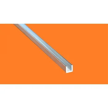 Stavební profil Hliníkový profil U (HU0606) (6000 mm)