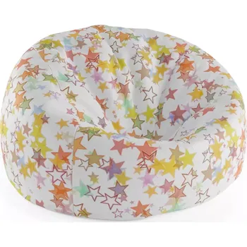 Sedací pytel Sablio Sedací vak Cocoon Hvězdičky - 115 x 75 cm x 45 cm - Sablio