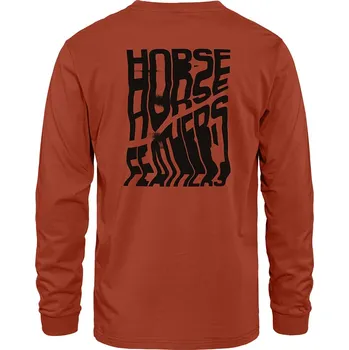 Tričko Horsefeathers Xerox LS ginger M 2025 - Odesíláme do 24 hodin