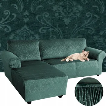 Napínací potah Potah na pohovku (kanape) Domidekor zelený