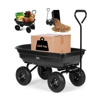 Zahradní vozík Zahradní přepravní vozík černý 200kg