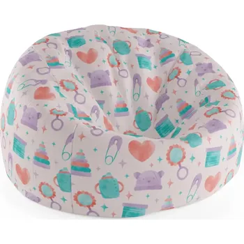 Sedací pytel Sablio Sedací vak Cocoon Chrastítko a čepičky - 115 x 75 cm x 45 cm - Sablio