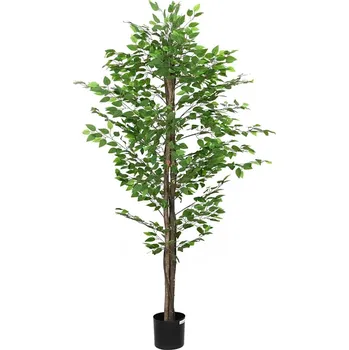 umělá květina Umělá rostlina Ficus 788 Listy 120 cm Zelená