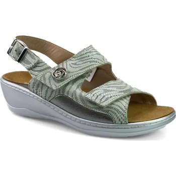 Dámské sandále Sanofit DUAL A417 TNK zelená olivová sandály dámské halluxové Velikost: 40