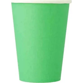Jednorázové nádobí Kelímky Pure papírové 180ml - zelené, 50ks