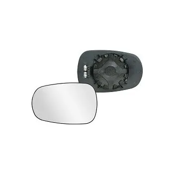 Auto zrcátko Sklo zpětného zrcátka DACIA LOGAN | 2004-2009 | vyhřívané | chromové | asférické | VIEW MAX |