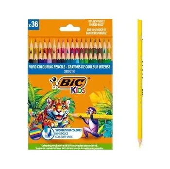 Set školních potřeb Kredki drewniane Kids Smooth ECO 36szt BIC